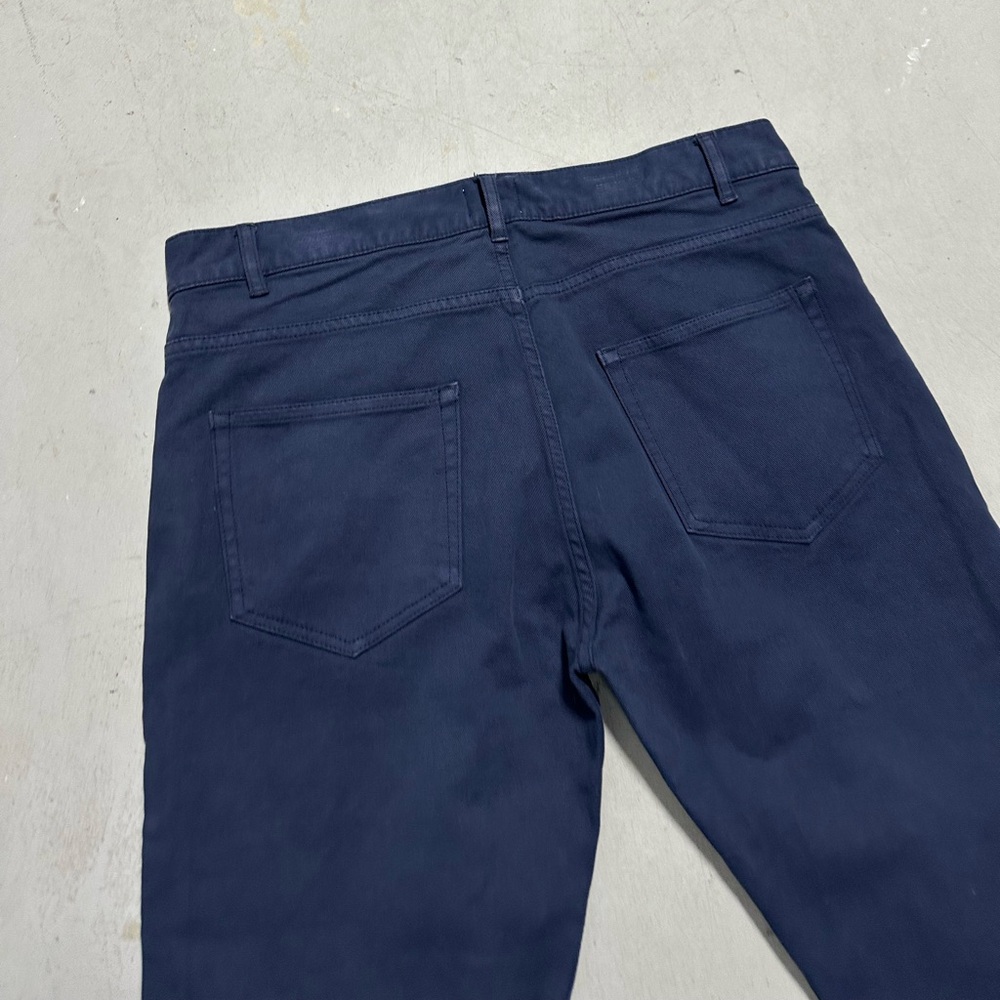 Sunspel England Chinos Pants Mens 32x34 Blue Cotton Casual Trousers Preppy - Picture 5 of 8